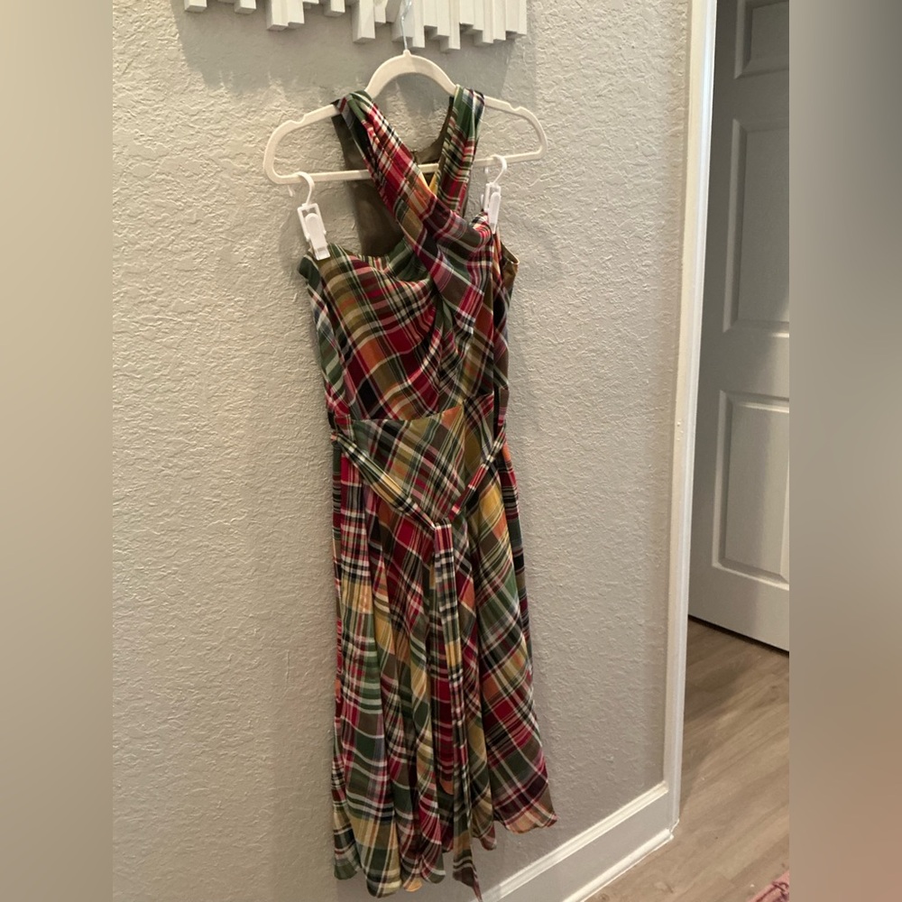Ralph Lauren Multicolor Plaid Halter Dress - Picture 4 of 4